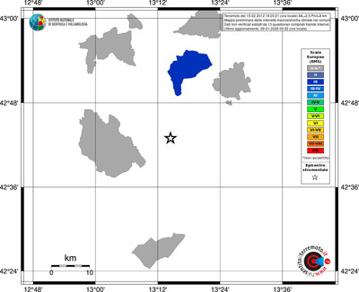 Mappa EMS - territori comuni