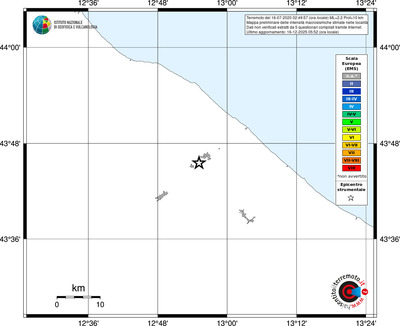Mappa EMS - territori località