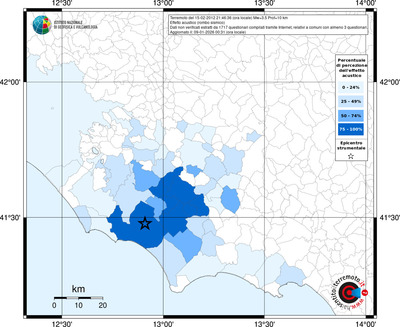 Mappa territorio comunale con almeno 3 questionari