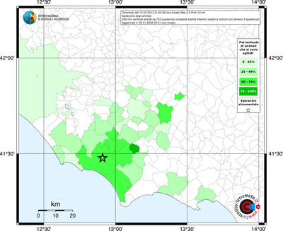 Mappa territorio comunale con almeno 3 questionari
