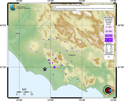 Mappa comuni con almeno 3 questionari