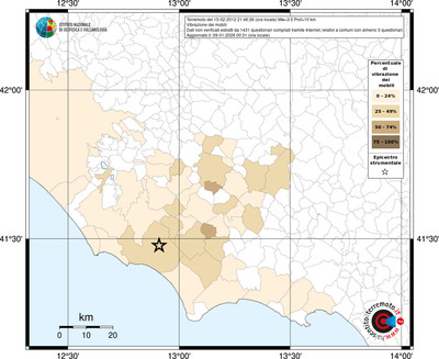 Mappa territorio comunale con almeno 3 questionari