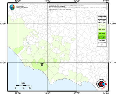 Mappa territorio comunale con almeno 3 questionari