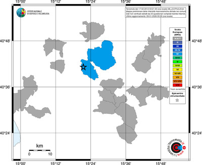 Mappa EMS - territori comuni