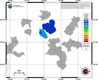 Mappa MCS - territori comuni