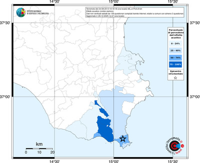 Mappa territorio comunale con almeno 3 questionari