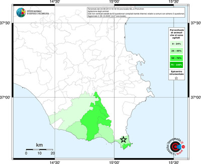 Mappa territorio comunale con almeno 3 questionari