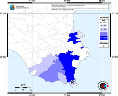 Mappa territorio comunale con almeno 3 questionari