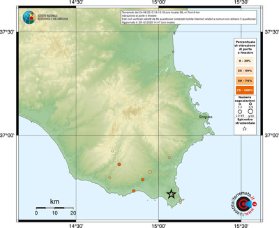 Mappa comuni con almeno 3 questionari