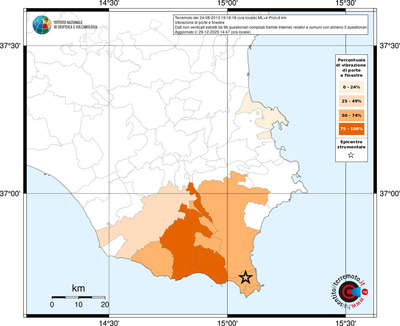 Mappa territorio comunale con almeno 3 questionari