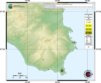 Mappa comuni con almeno 3 questionari
