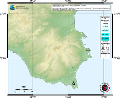 Mappa comuni con almeno 3 questionari