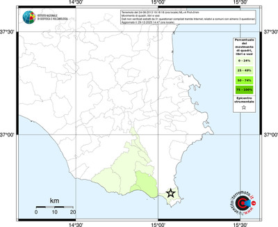 Mappa territorio comunale con almeno 3 questionari