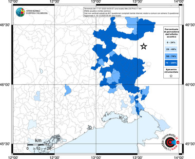 Mappa territorio comunale con almeno 3 questionari