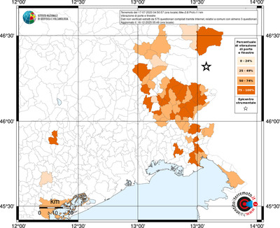 Mappa territorio comunale con almeno 3 questionari