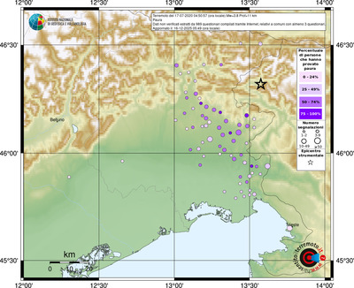 Mappa comuni con almeno 3 questionari