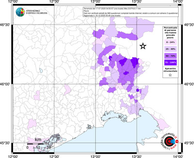 Mappa territorio comunale con almeno 3 questionari