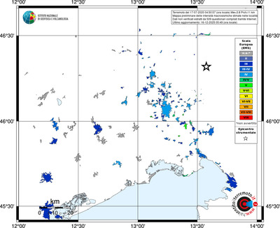 Mappa EMS - territori località