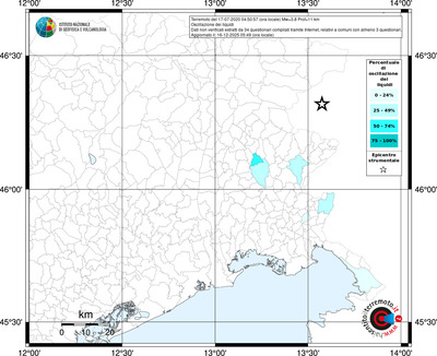 Mappa territorio comunale con almeno 3 questionari