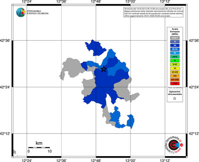 Mappa EMS - territori comuni