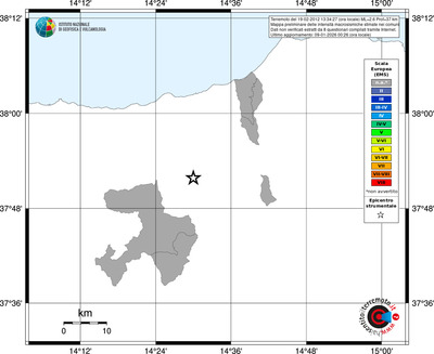 Mappa EMS - territori comuni