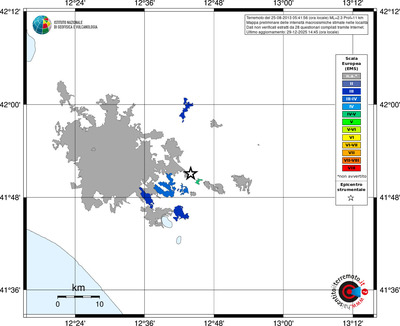 Mappa EMS - territori località