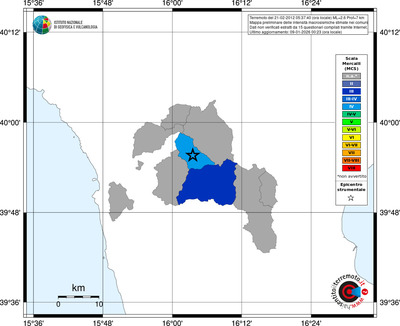 Mappa MCS - territori comuni