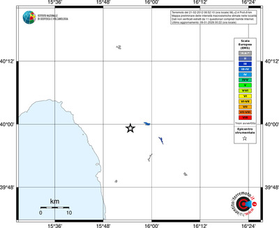 Mappa EMS - territori località