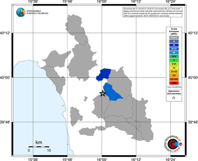 Mappa EMS - territori comuni