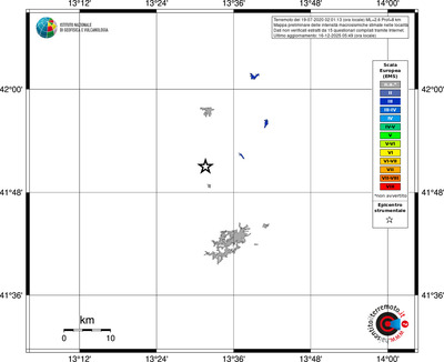 Mappa EMS - territori località
