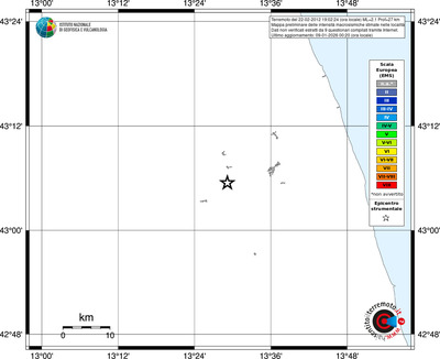 Mappa EMS - territori località