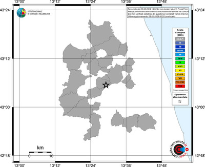 Mappa EMS - territori comuni