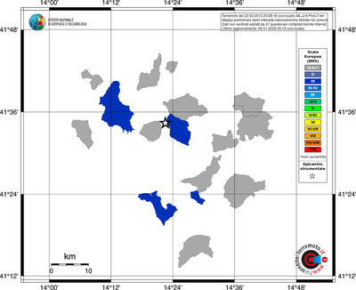 Mappa EMS - territori comuni