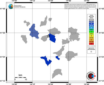 Mappa MCS - territori comuni