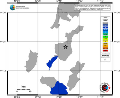 Mappa EMS - territori comuni