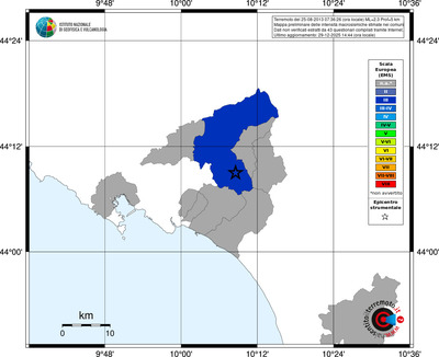 Mappa EMS - territori comuni