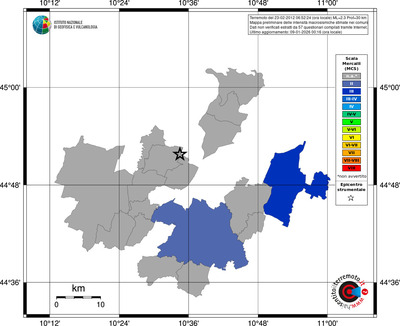 Mappa MCS - territori comuni