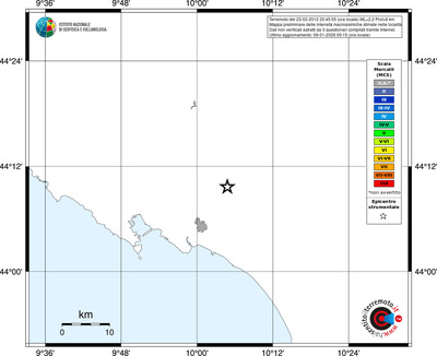 Mappa MCS - territori località