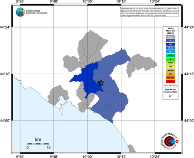 Mappa MCS - territori comuni