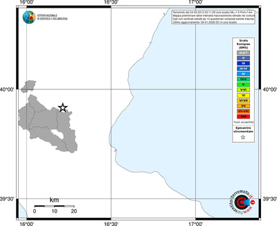 Mappa EMS - territori comuni