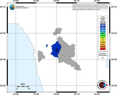 Mappa EMS - territori comuni