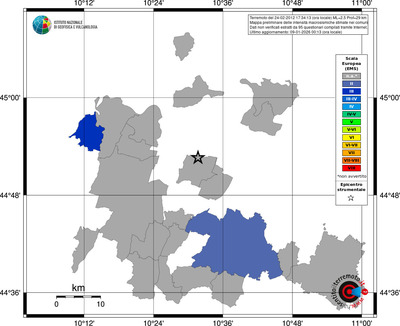 Mappa EMS - territori comuni