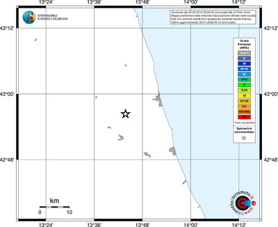 Mappa EMS - territori località