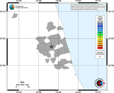 Mappa EMS - territori comuni