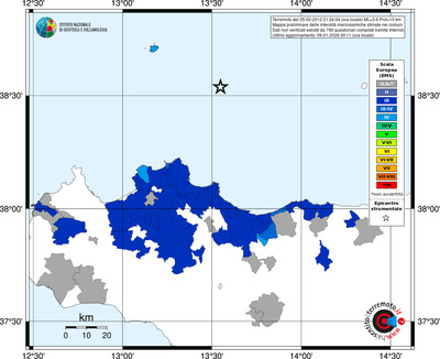 Mappa EMS - territori comuni