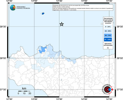 Mappa territorio comunale con almeno 3 questionari