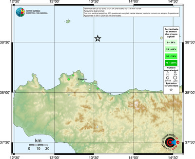 Mappa comuni con almeno 3 questionari