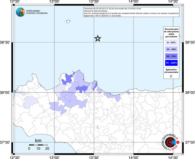 Mappa territorio comunale con almeno 3 questionari