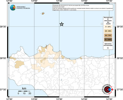 Mappa territorio comunale con almeno 3 questionari