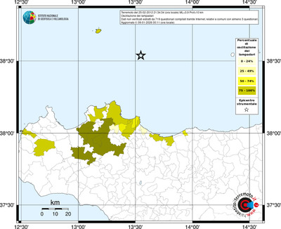 Mappa territorio comunale con almeno 3 questionari